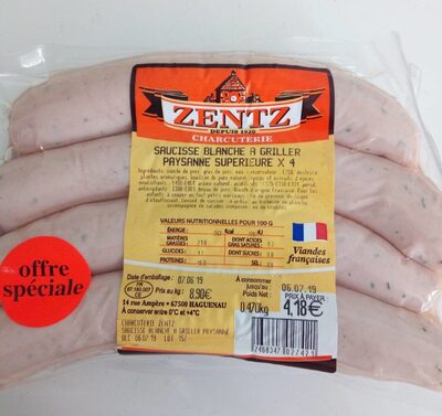 Saucisse blanche à griller