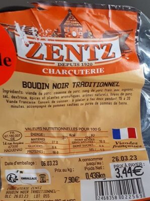 BOUDIN NOIR TRADITIONNEL