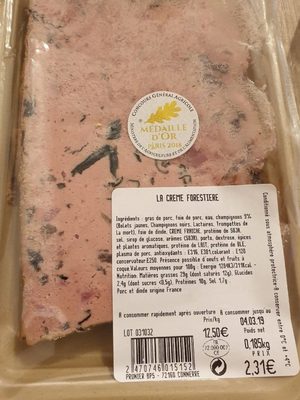 La crème forestière