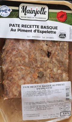 Pâté recette basque au piment d espelette