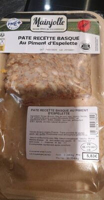 Pate recette Basque