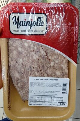 Pate recette landaise front packaging