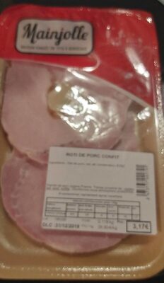 Rôti de porc confit front packaging