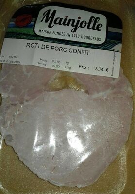Rôti de porc confit front packaging