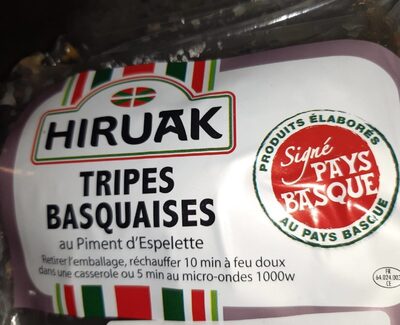 Tripes basquaises front packaging