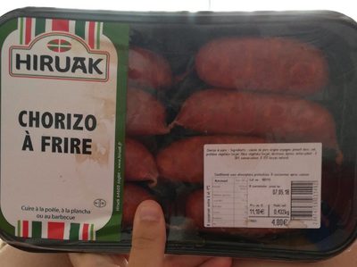 Chorizo à frire front packaging