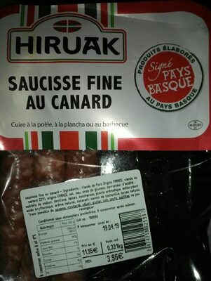 Saucisse fine au canard