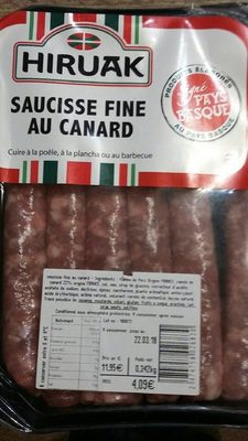 Saucisse fine au canard