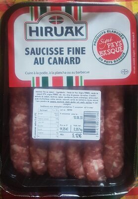 Saucisse fine au canard