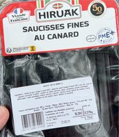 Saucisses fines au canard