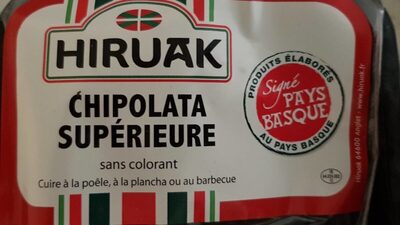 Chipolatas supérieures front packaging