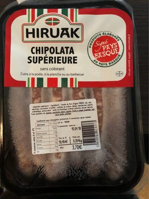 Chipolata superieure front packaging