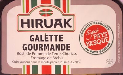 Galette gourmande rösti, chorizo, brebis