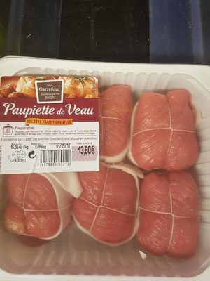 Paupiette de veau front packaging