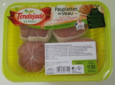 Paupiettes de veau front packaging