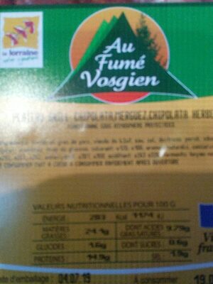 Chipolatas, merguez front packaging