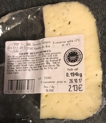 Tomme des pyrenees