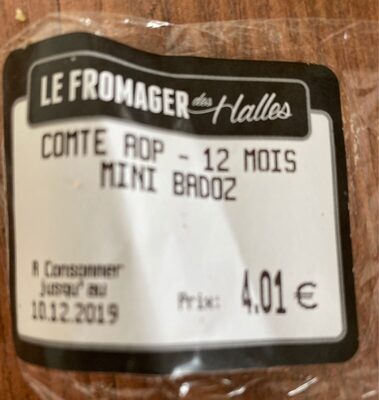 Comte aop - 12 mois mini badoz front packaging