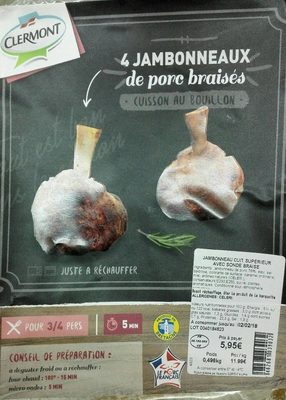 4 Jambonneaux de porc braisés