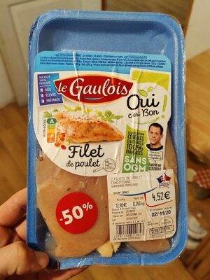 Filet de poulet front packaging