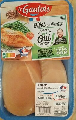Filets de poulet jaune