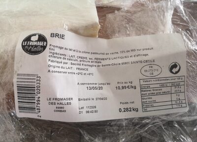Brie front packaging