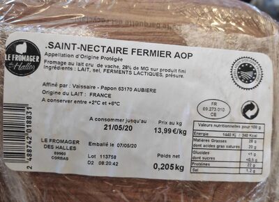 St Nectaire Fermier AOP