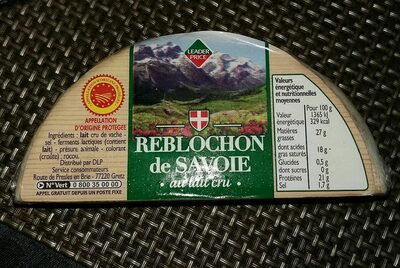 Reblochon de Savoie front packaging
