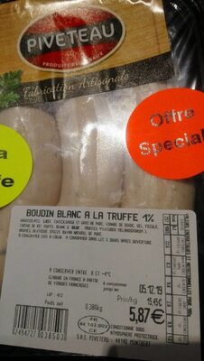 Boudin blanc à la truffe 1%