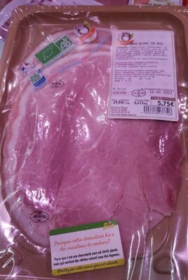 Jambon blanc bio charcuterie cosme