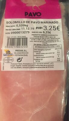 Solomillo de pavo marinado