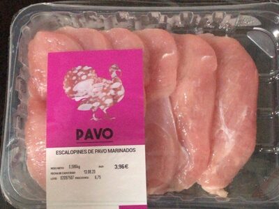 Escalopines de pavo marinados