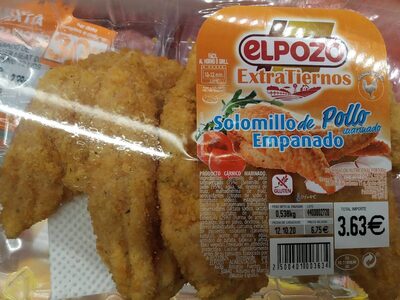 Solomillo de pollo empanado