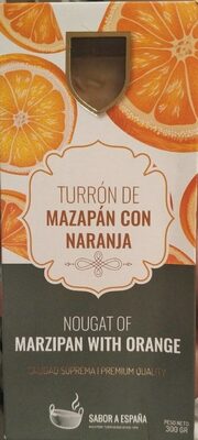 Turrón de mazapán con naranja