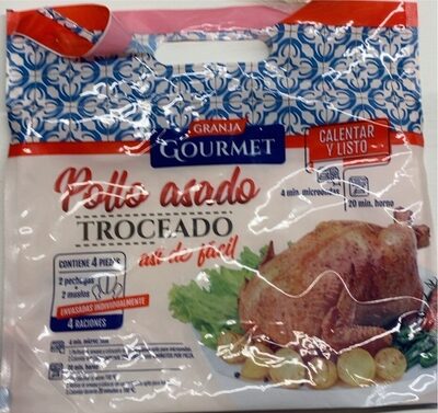 Pollo asado troceado front packaging