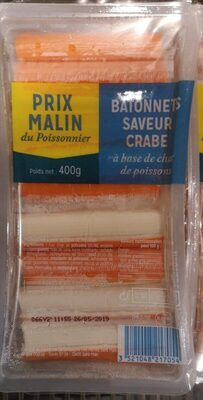 Bâtonnets saveur crabe