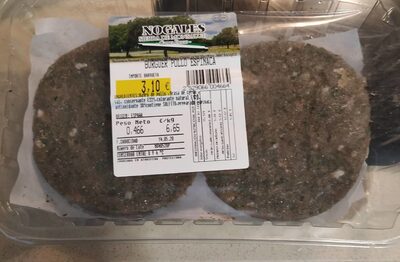 Burguer pollo espinaca