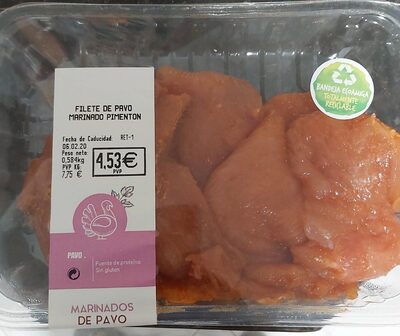 Filete de pavo marinado pimentón