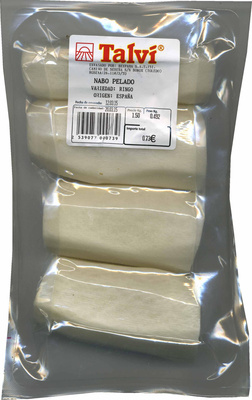 Nabos blancos pelados