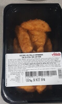 Solomillos pollo empanados sin gluten y sin lactosa