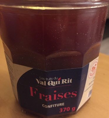 Confitures fraises front packaging