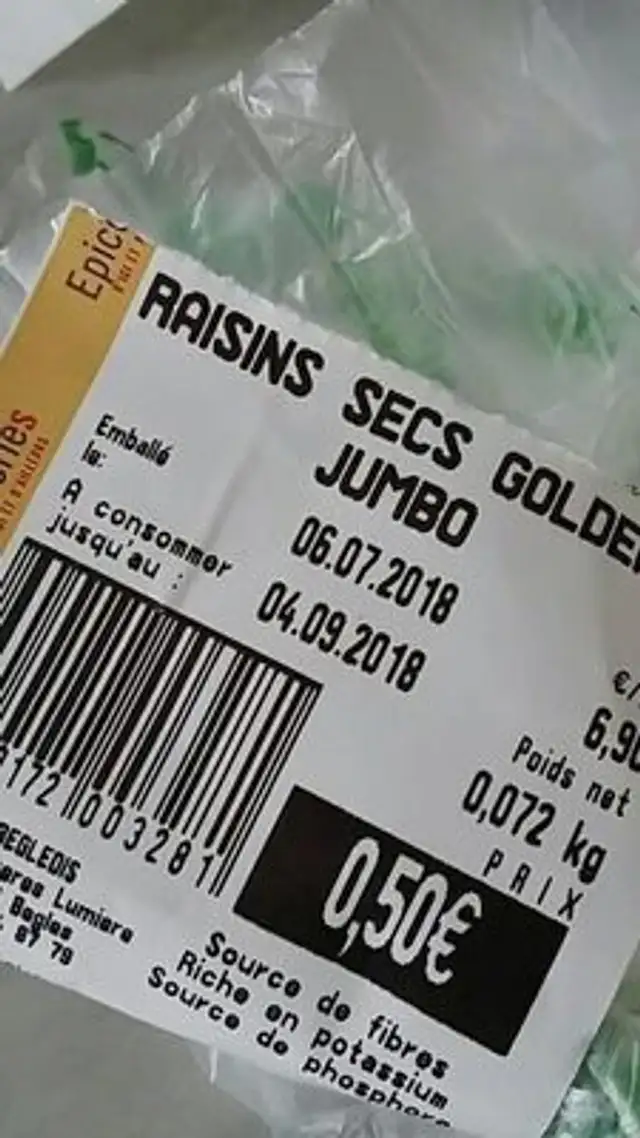 Raisin secs golden jumbo