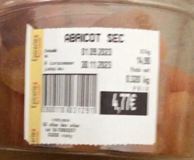 Abricot sec