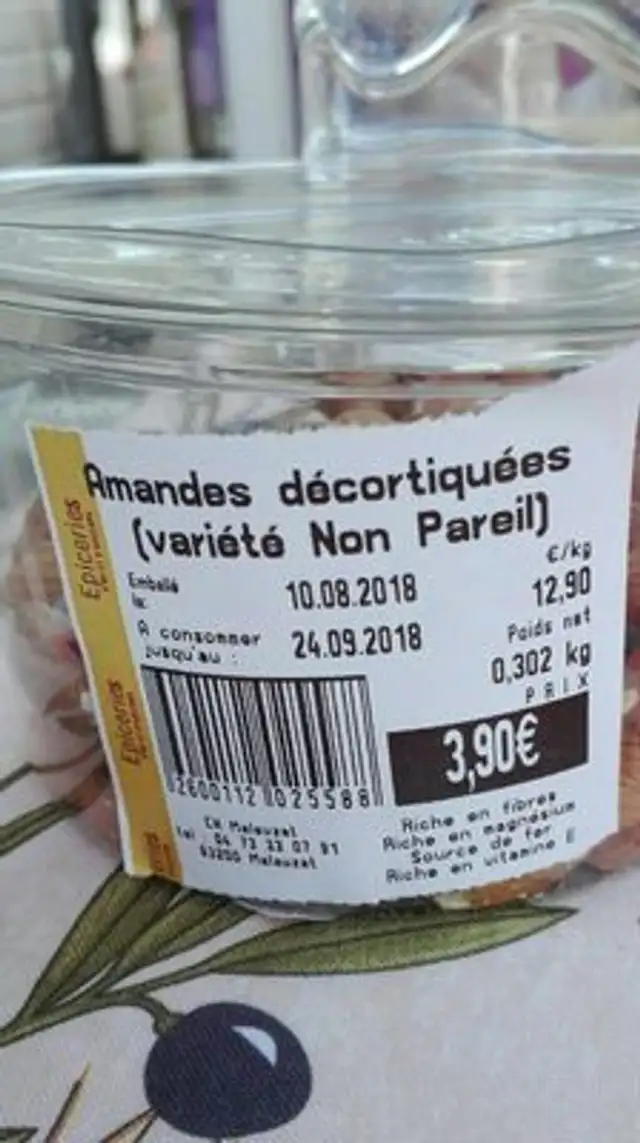 Amandes décortiquées
