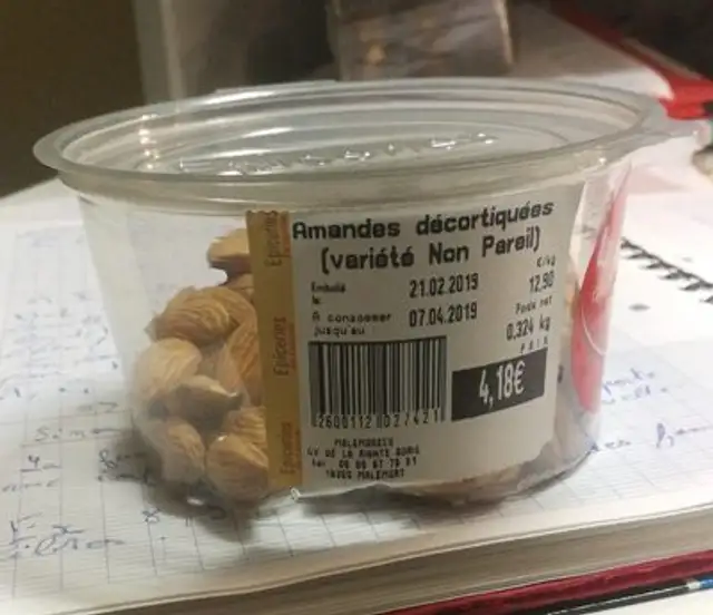 Amandes décortiqués (variété Non Pareil)