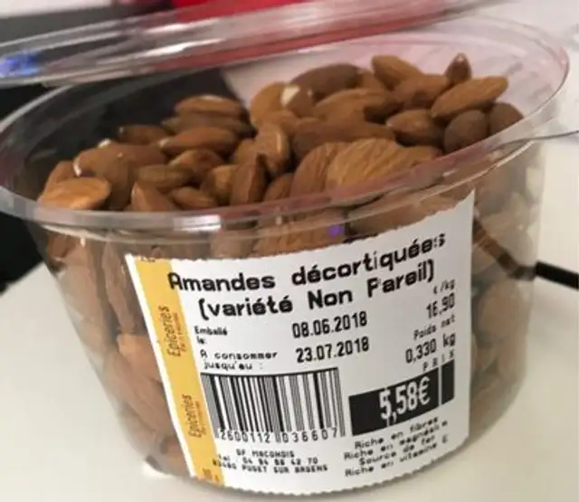 Amandes décortiquées