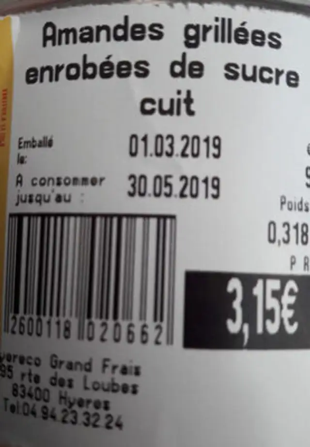 Unknown ingredients label