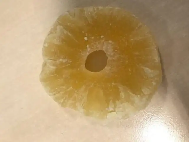 Ananas en tranche sechée