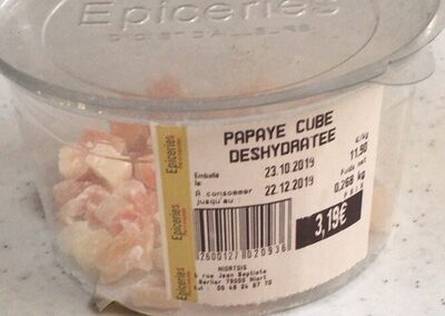 Papaye Cube Deshydratée