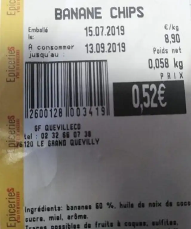 Banane chips